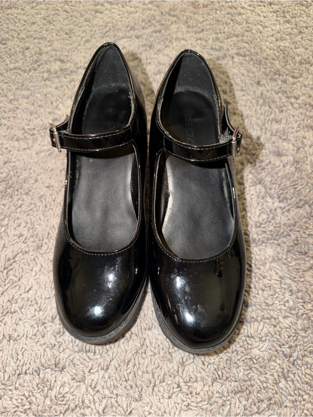 Classic Black Patent Mary Jane Women's Shoes
